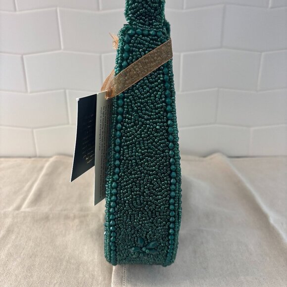 Made in India Beaded Shoulder Bag - Hunter Green - Holidays - Picture 3 of 11